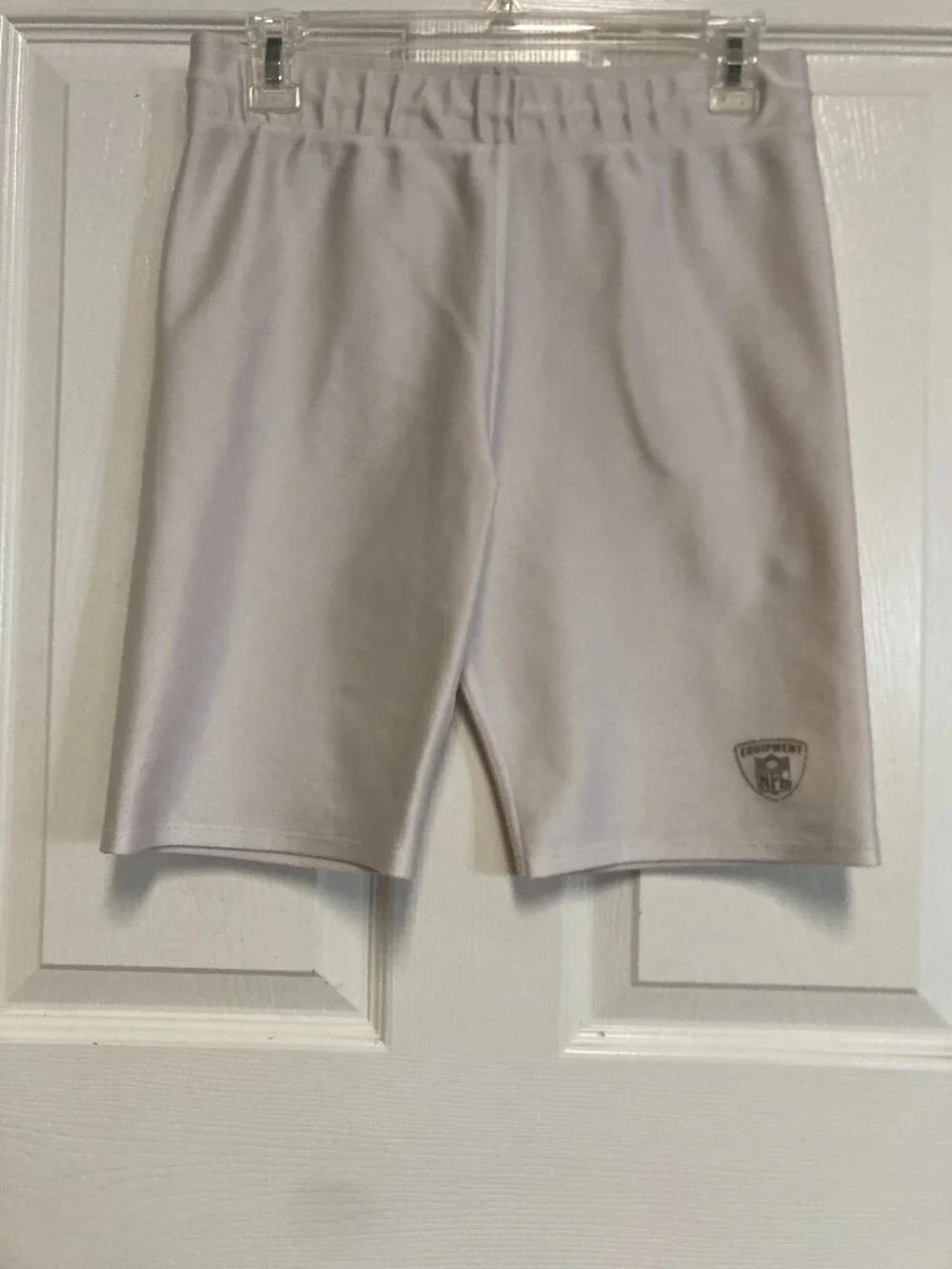 NFL EQUIPMENT Authentic on field practice shorts white w/logo draw string tie no